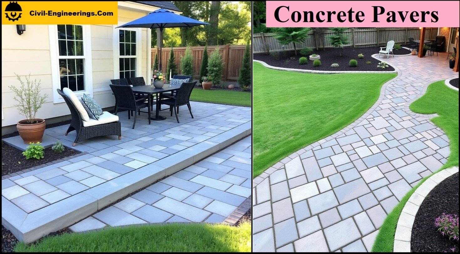 concrete pavers