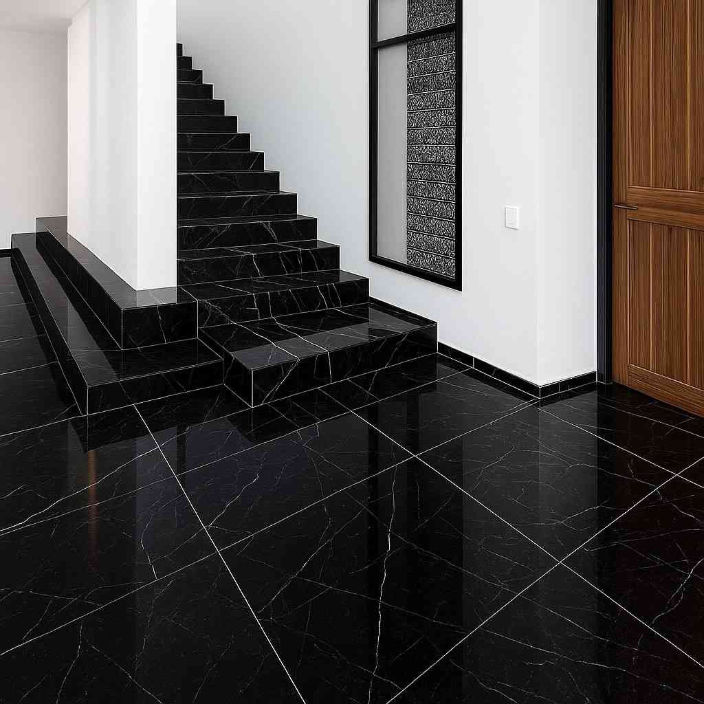 Black Marble Flooring