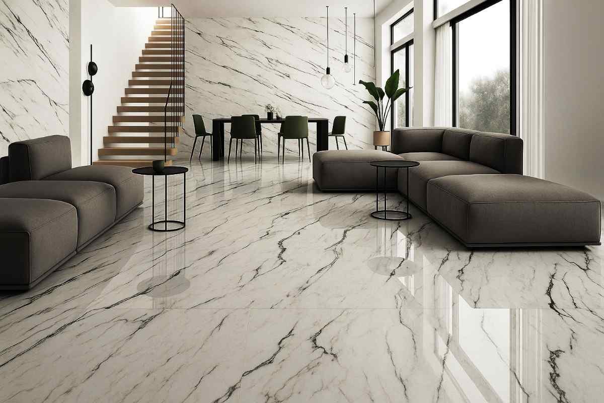 Natural colour marble flooring