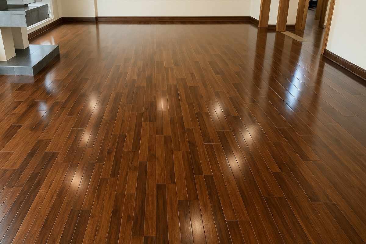 Wooden laminated flooring design